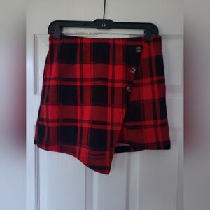 Plaid Skort